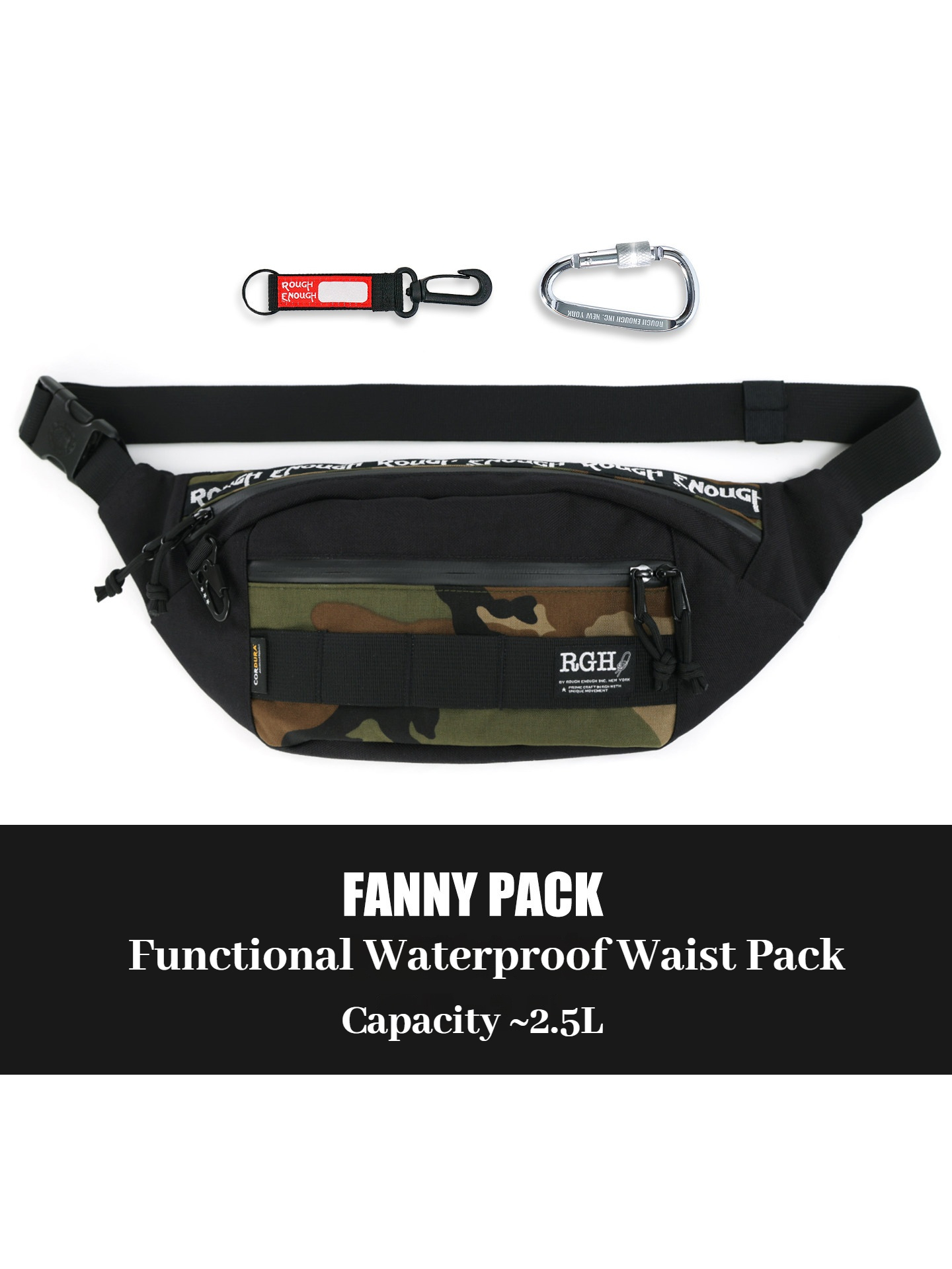 Fishing Bag Waterproof - Тактическая функциональная поясная сумка RGH Camo,
