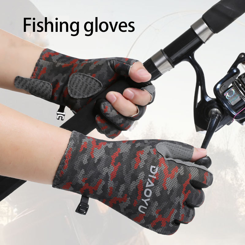 Fishing Gloves - Рыболовные перчатки, противоударные, весенне-летние, противоизносные, солнцезащитные