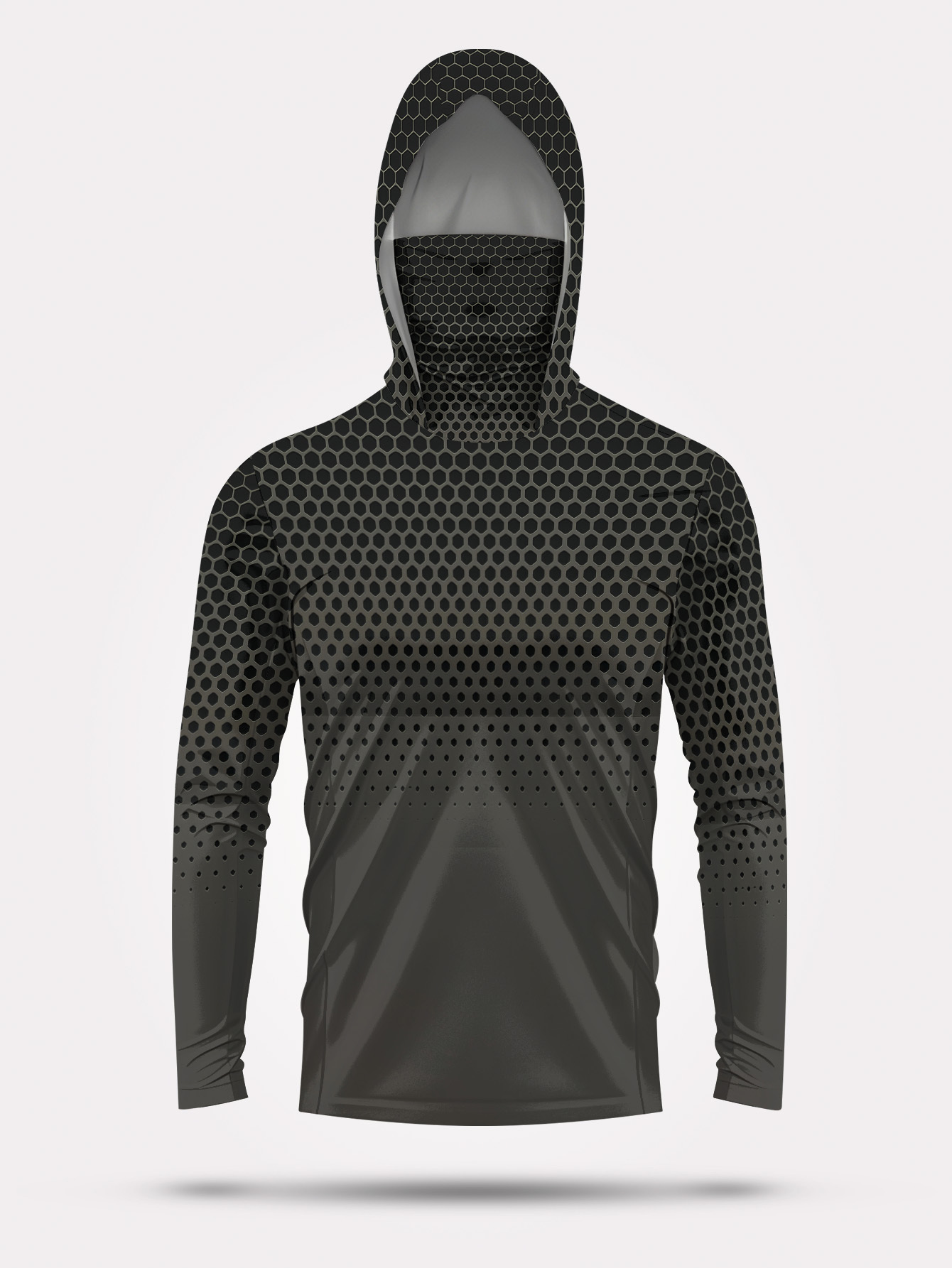 Fishing Shirt Uv Protection - Мужская рубашка с капюшоном для рыбалки,