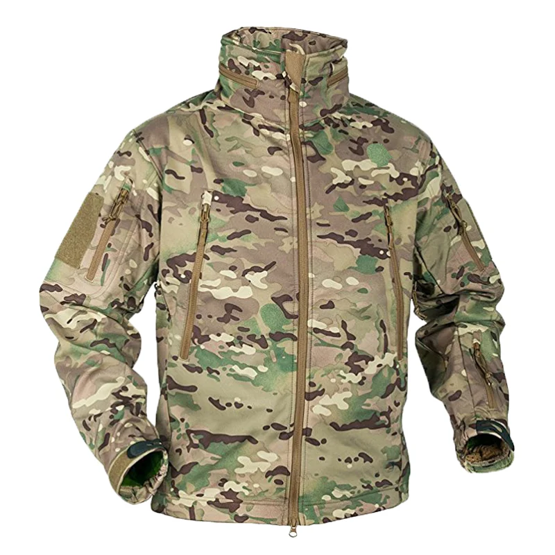 Fishing Jacket Waterproof - Мужские зимне-осенние флисовые куртки из софтшелла,