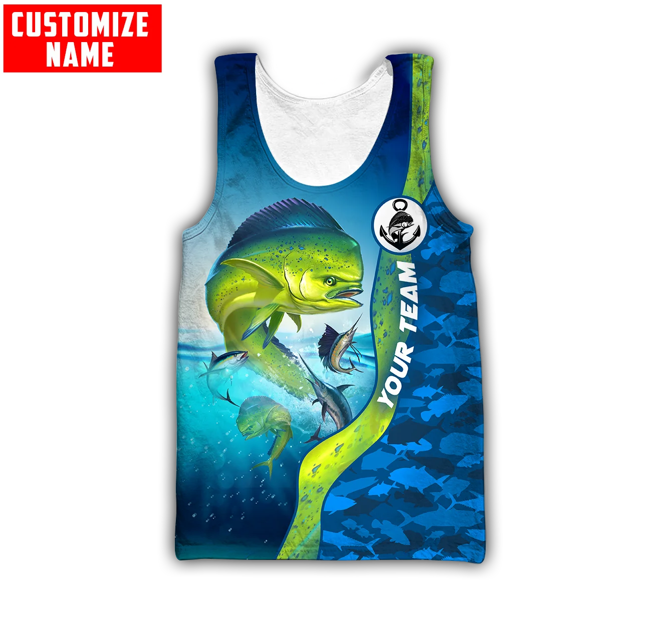 Fishing Vest - Мужской жилет Mahi mahi fishing с