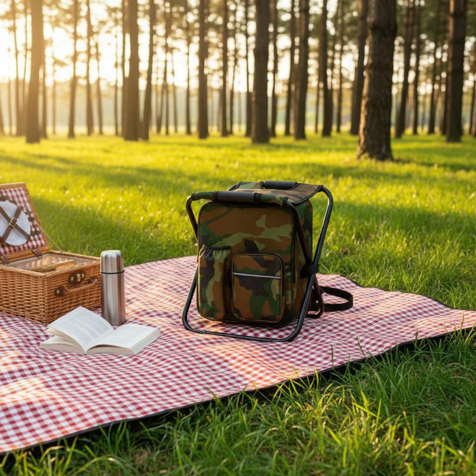 Рюкзак-холодильник со складным – обзор и цена Fishing Backpack